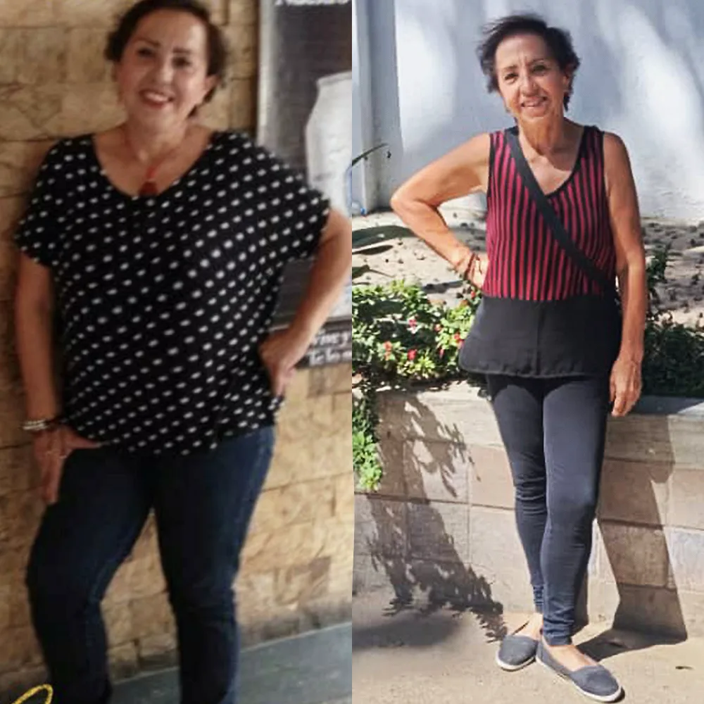 Antes y después de Roxana Sattori