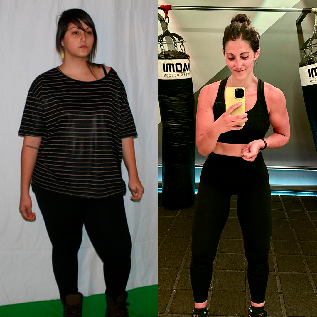 Antes y después de Georgina Maldera